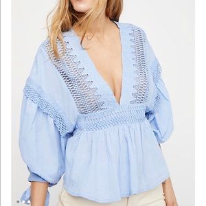 Free people drive you mad blouse
